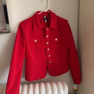 Tommy Hilfiger Red Blazer with Gold Buttons